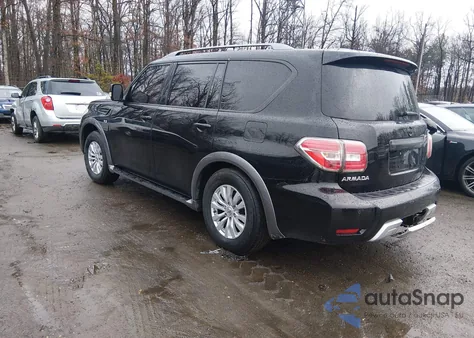 2017 Nissan Armada Sv z USA, uszkodzony, nr VIN JN8AY2NC9H9505056